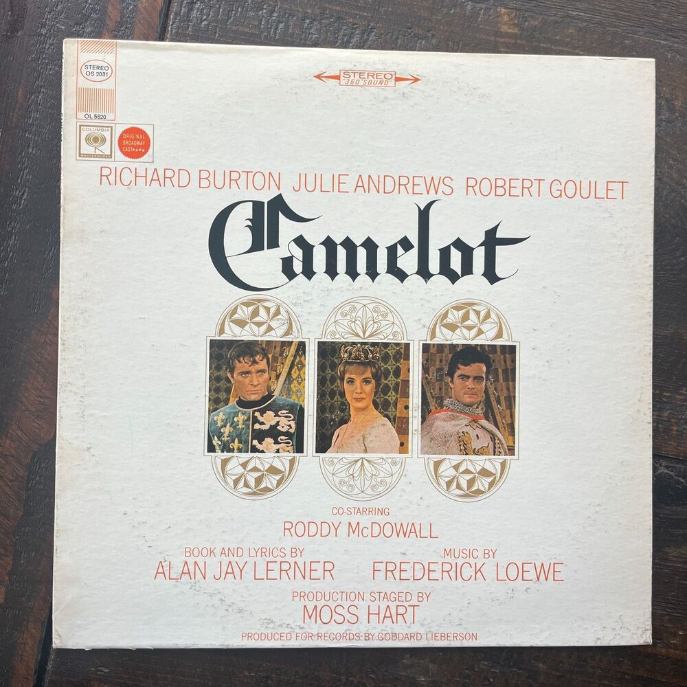 CAMELOT Vinyl LP Record VTG 1967 Original Broadway Cast Recording Burton Andrews - Picture 1 of 9